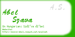 abel szava business card